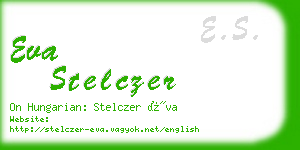 eva stelczer business card